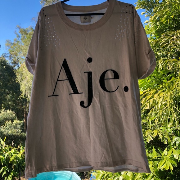 Aje | Tops | Cream Aje Shirt Size Xs 
